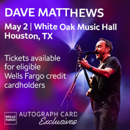 Announcing Dave Matthews Solo Concert In Houston, TX article thumbnail image